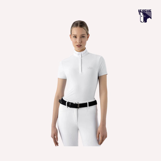 POLO COMPETIZIONE EQUILINE EQENKAS - BIANCO