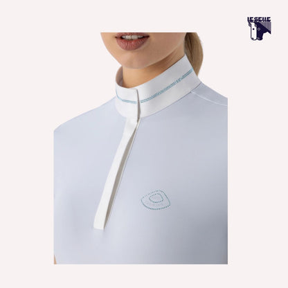 POLO COMPETIZIONE EQUILINE EQENKAS - AZZURRO