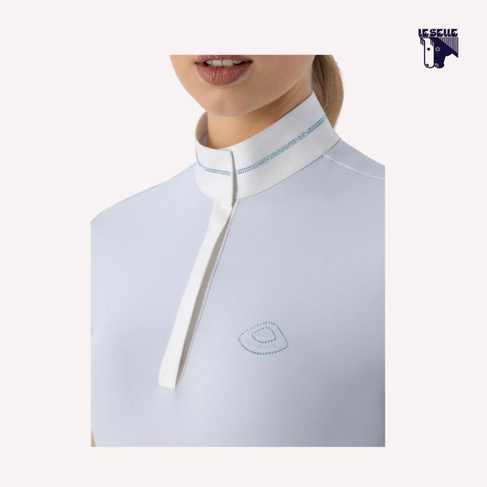 POLO COMPETIZIONE EQUILINE EQENKAS - AZZURRO