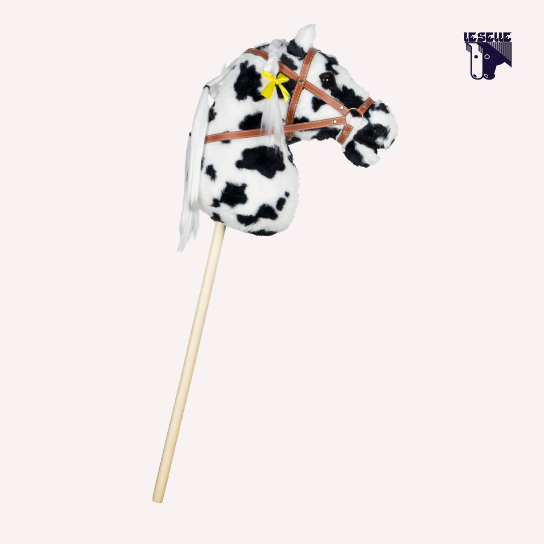 HOBBY HORSE EQUESTRO - BIANCO/NERO