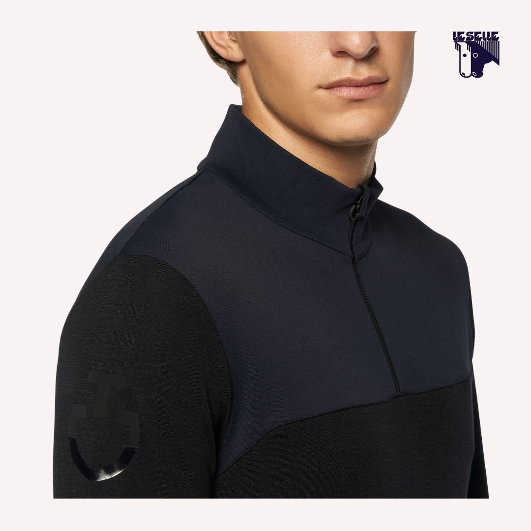 MAGLIA TERMICA TECH WOLL CT LASER CAVALLERIA TOSCANA - BLU