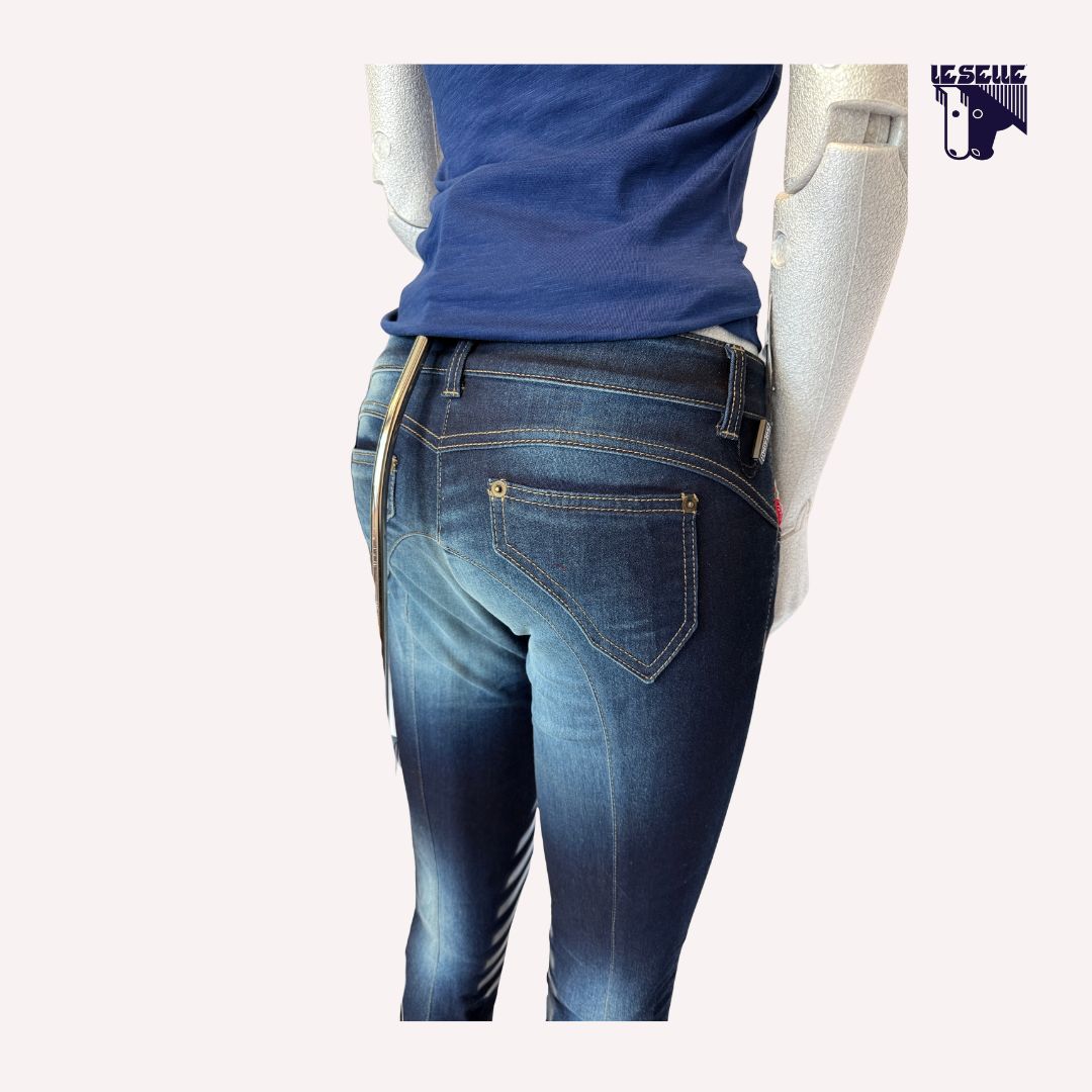 JEANS ANGEL GRIP AL GINOCCHIO ANIMO - DENIM