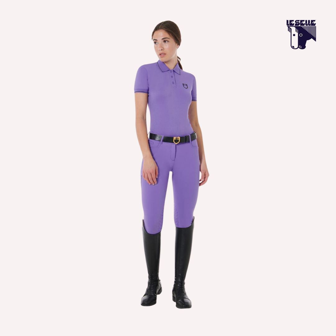 POLO SLIM FIT EQUESTRO - LILLA