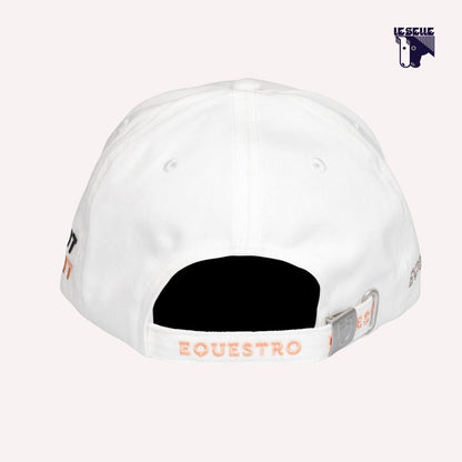 CAPPELLO BASEBALL CON LOGO IN STRASS EQUESTRO - BIANCO