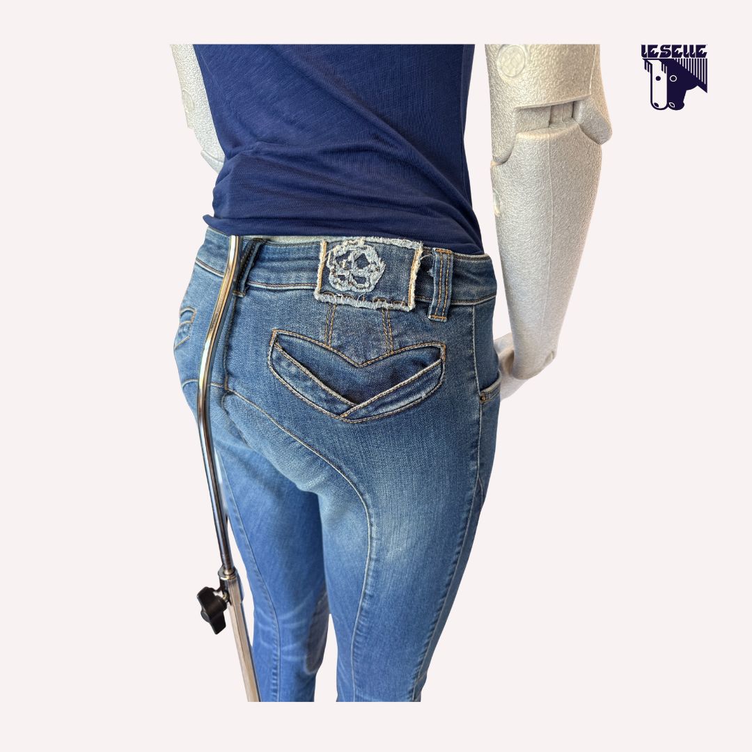 JEANS GRIP AL GINOCCHIO ANIMO - DENIM