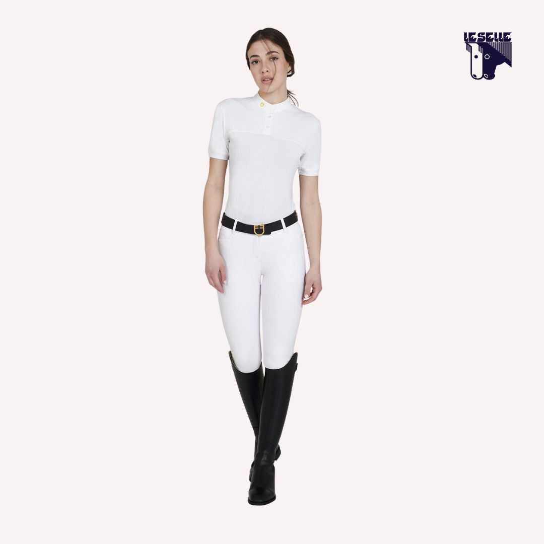 POLO EQUESTRO DA COMPETIZIONE - BIANCO