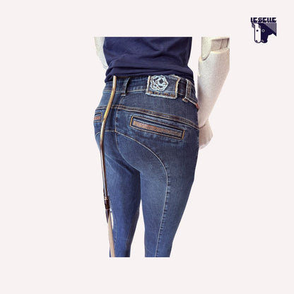 JEANS NIKOL GRIP AL GINOCCHIO ANIMO -  DENIM