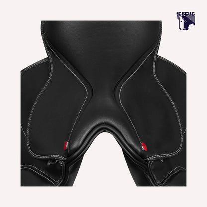 SELLA SALTO ROMA IN PU-LEATHER UMBRIA EQUITAZIONE - NERO