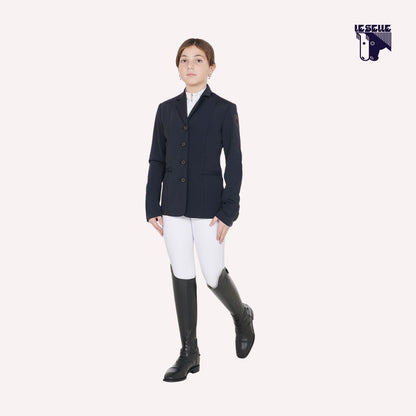 GIACCA DA GARA SLIM FIT QUATTRO BOTTONI EQUESTRO - BLU