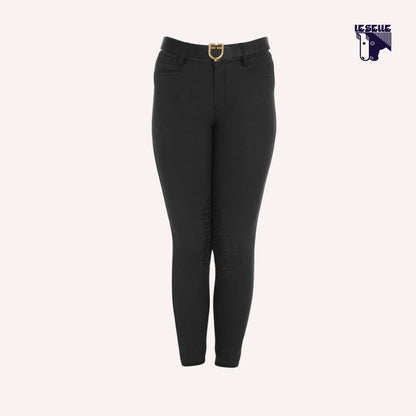 PANTALONE UNISEX BAMBINI SLIM FIT EQUESTRO - NERO
