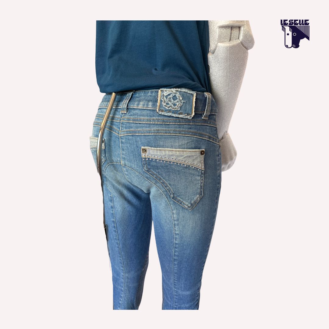 JEANS GRIP AL GINOCCHIO ANIMO - DENIM