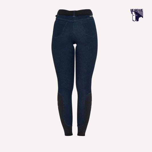 PANTALONE DENIM EQUESTRO - BLU