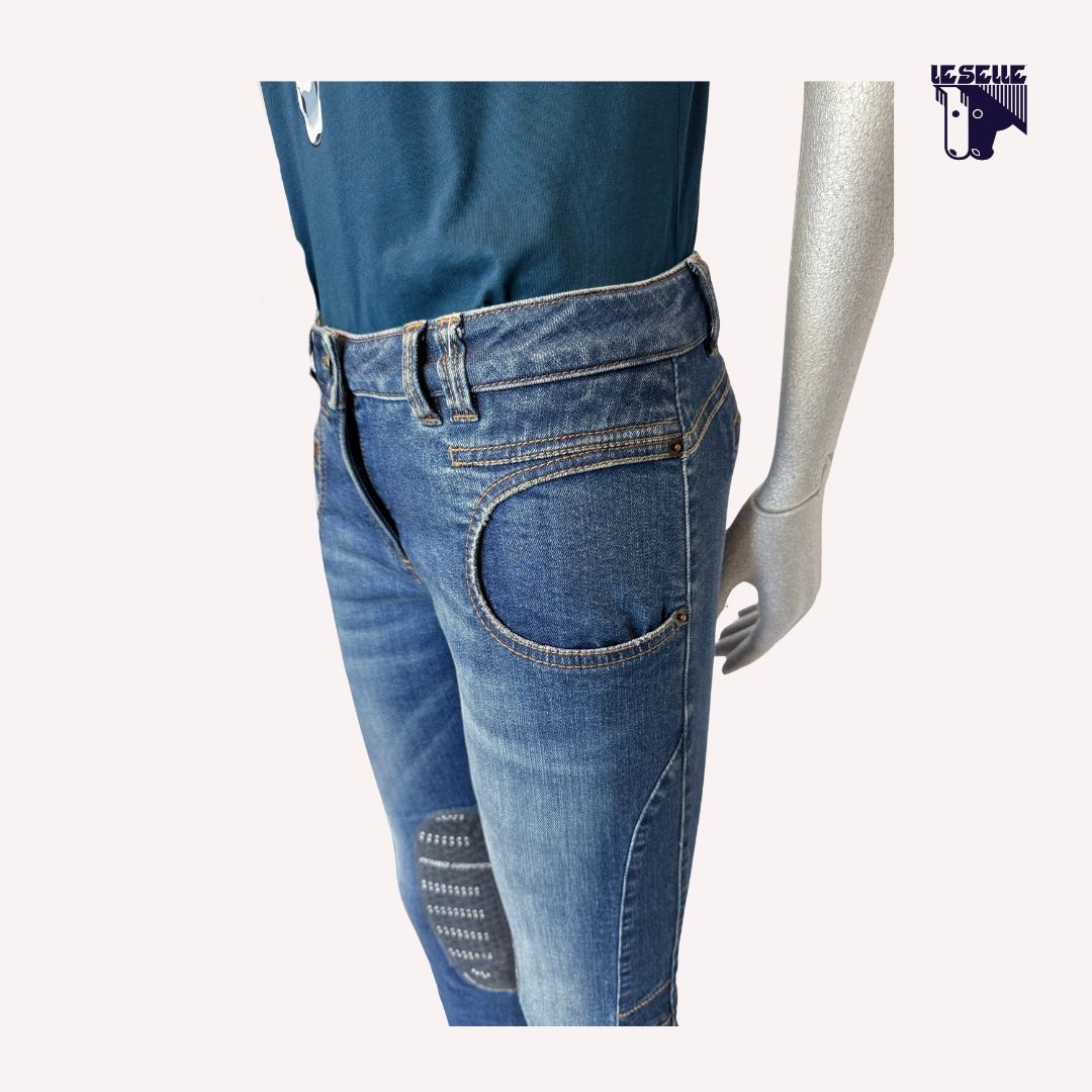 JEANS GRIP AL GINOCCCHIO ANIMO -DENIM