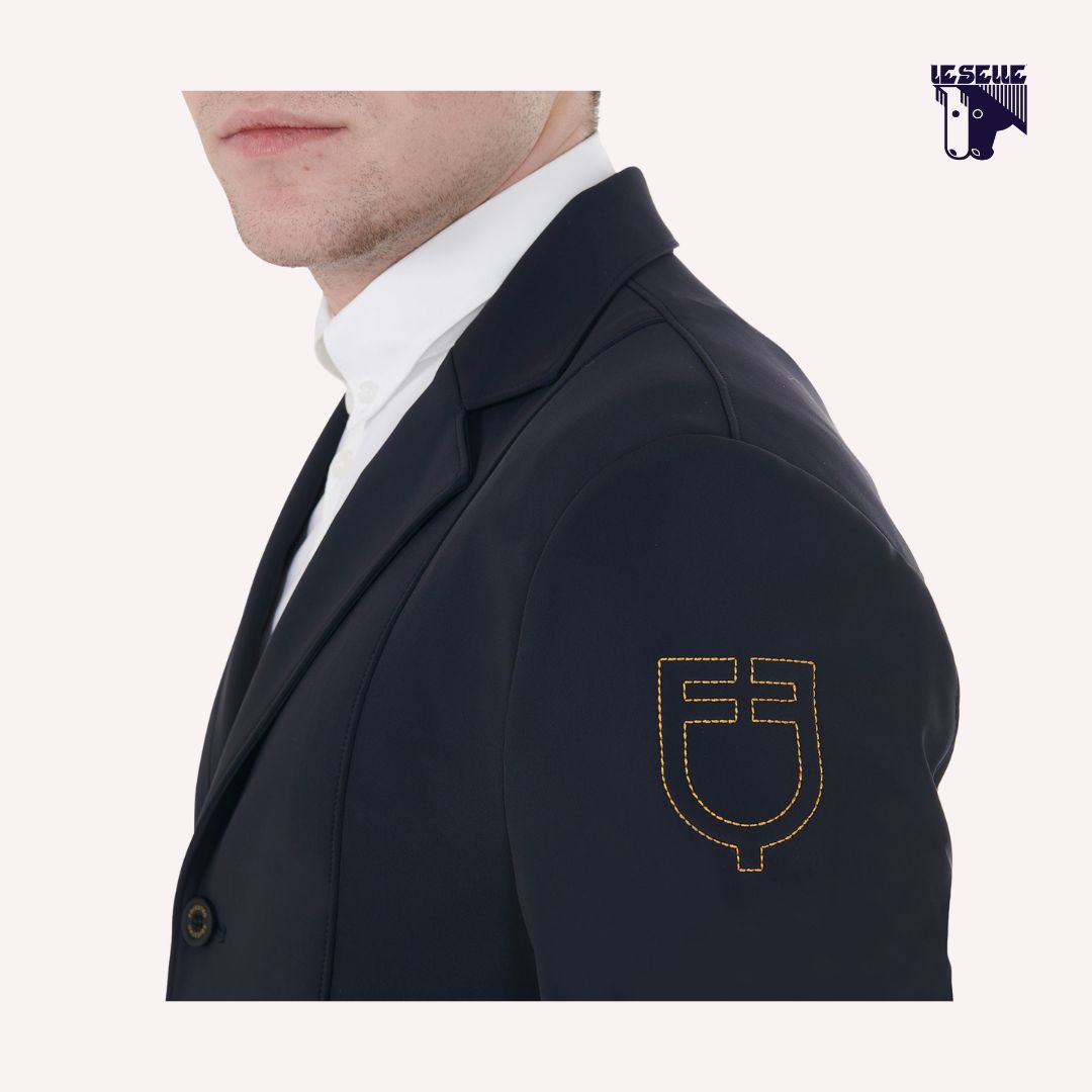 GIACCA DA CONCORSO CON LOGO RICAMATO EQUESTRO - NERO