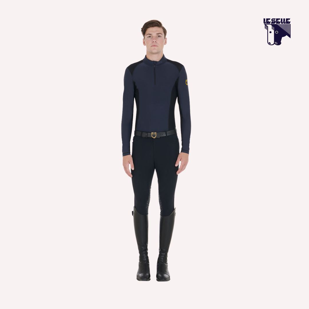 MAGLIA TERMICA SLIM FIT EQUESTRO - BLU