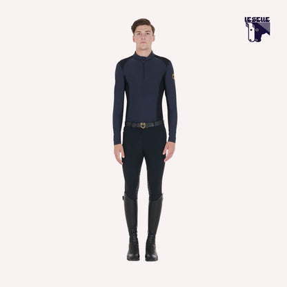 MAGLIA TERMICA SLIM FIT EQUESTRO - BLU