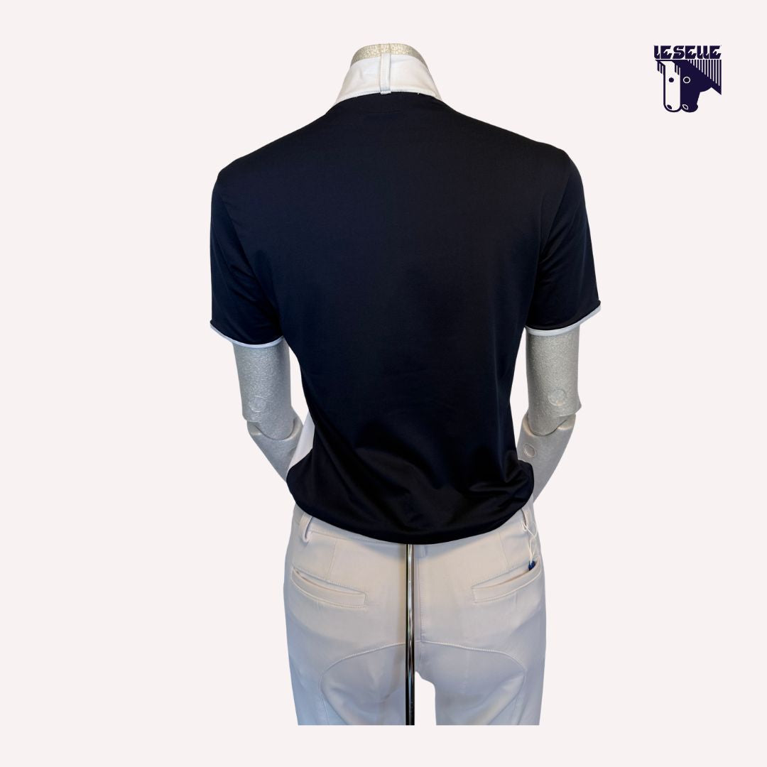 POLO BRIFFI DA GARA ANIMO - BIANCO/BLU