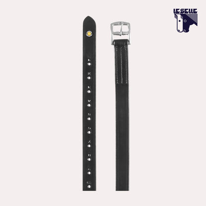 STAFFILI IN PELLE EQUESTRO - NERO