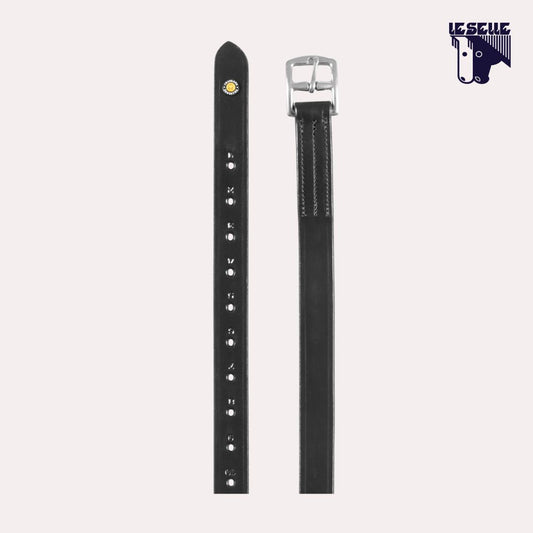 STAFFILI IN PELLE EQUESTRO - NERO