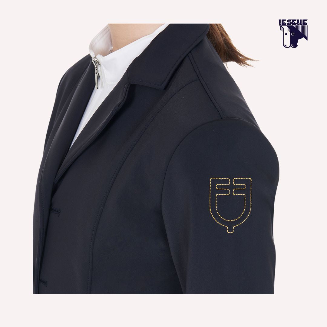 GIACCA DA GARA SLIM FIT QUATTRO BOTTONI EQUESTRO - BLU