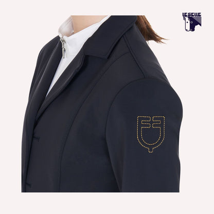GIACCA DA GARA SLIM FIT QUATTRO BOTTONI EQUESTRO - BLU
