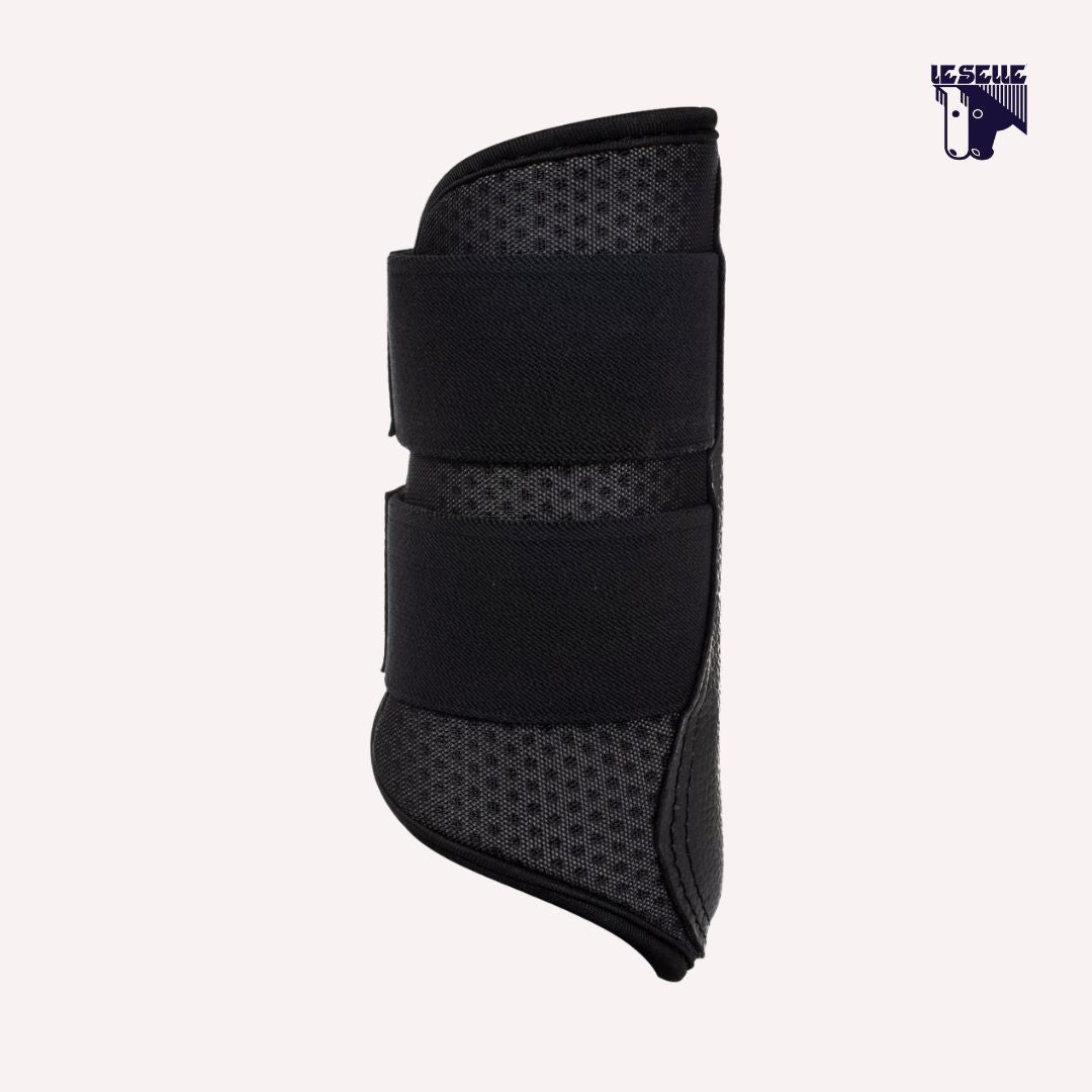 STINCHIERE ANTERIORI NEOPRENE TRAFORATO ACAVALLO - NERO