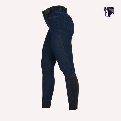 PANTALONE DENIM EQUESTRO - BLU