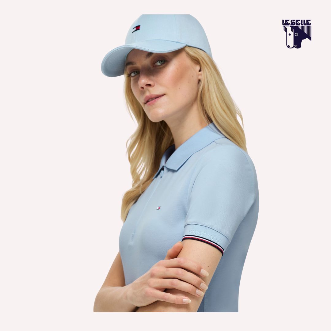 POLO ANAHEIM MEZZA MANICA TOMMY HILFIGER - AZZURRO