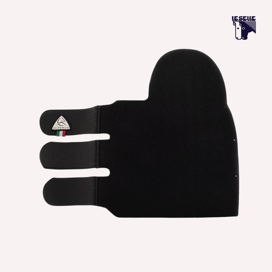 PARACODA GEL CON CHIUSURA A STRAPPO AMAHORSE - NERO