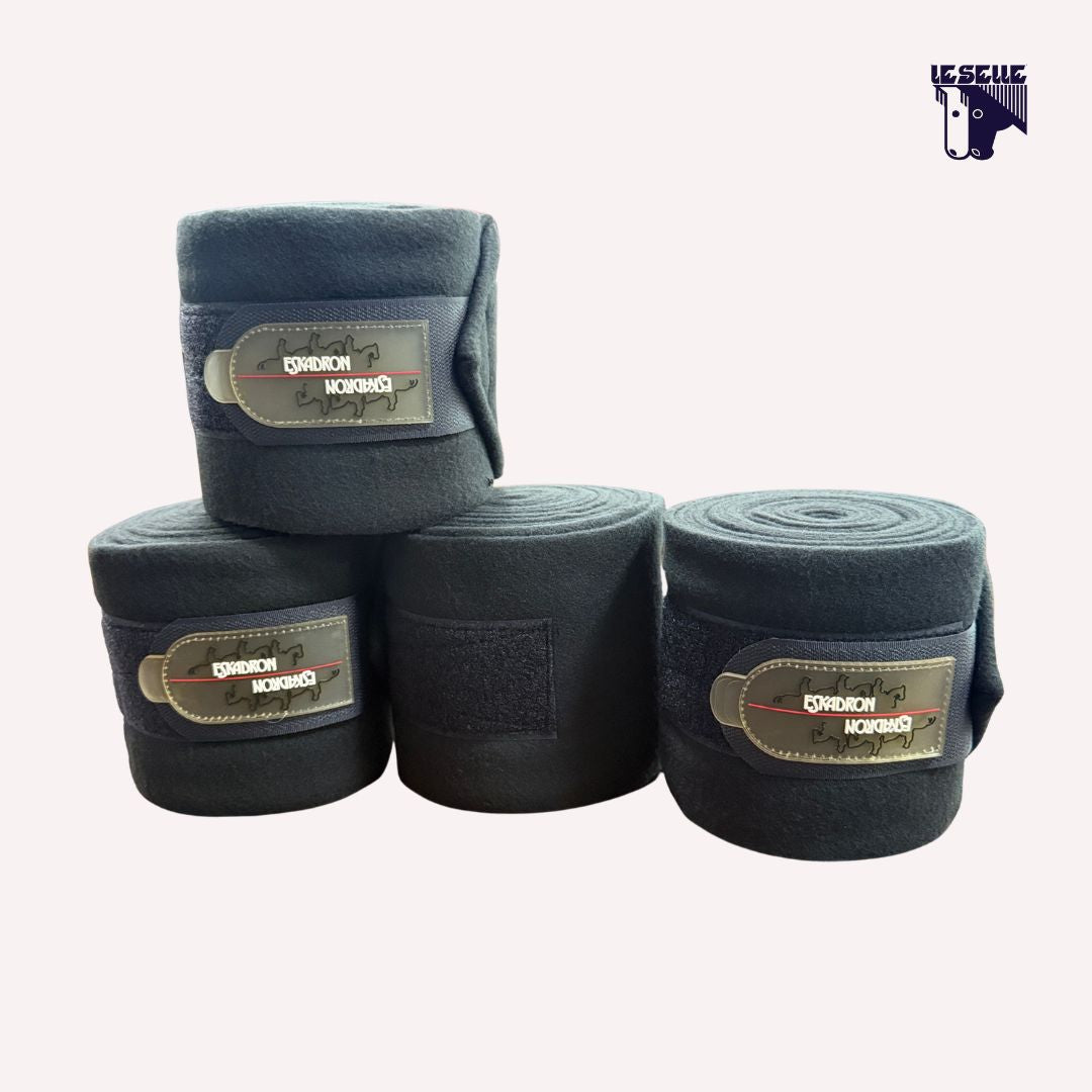 FASCE DA LAVORO IN PILE SET 4 PZ ESKADRON - BLU