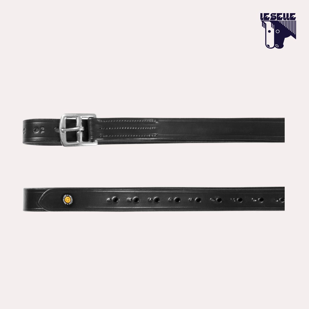 STAFFILI IN PELLE EQUESTRO - NERO