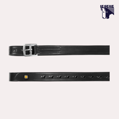 STAFFILI IN PELLE EQUESTRO - NERO