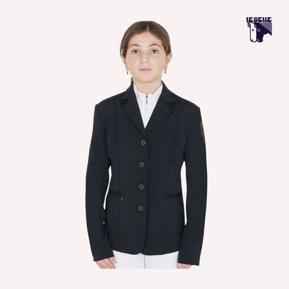 GIACCA DA GARA SLIM FIT QUATTRO BOTTONI EQUESTRO - NERO