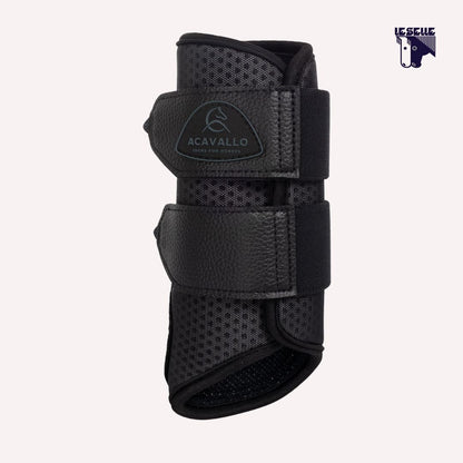 STINCHIERE ANTERIORI NEOPRENE TRAFORATO ACAVALLO - NERO