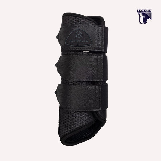 STINCHIERE POSTERIORI NEOPRENE TRAFORATO ACAVALLO - NERO