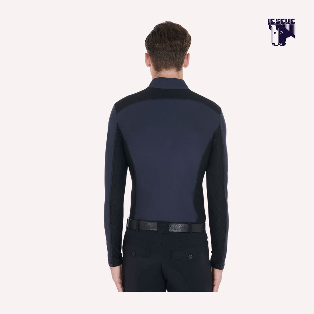 MAGLIA TERMICA SLIM FIT EQUESTRO - BLU