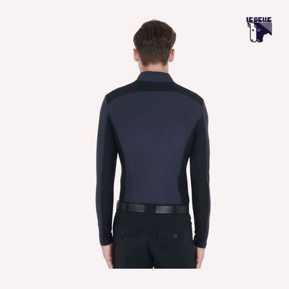 MAGLIA TERMICA SLIM FIT EQUESTRO - BLU