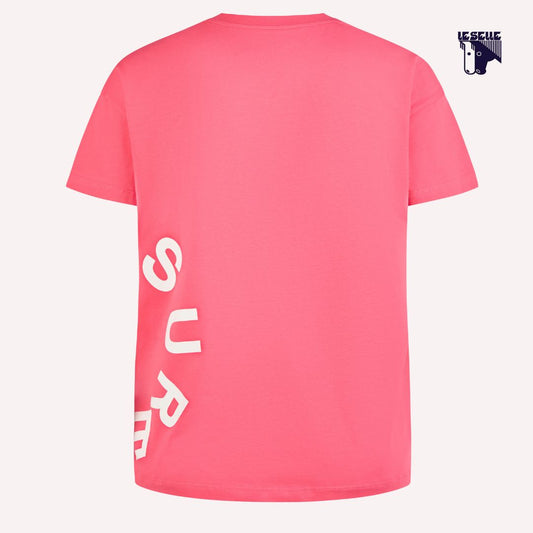 T-SHIRT PIKEUR OVERSIZE - FUXIA