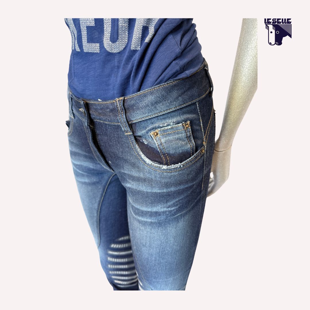 JEANS GRIP AL GINOCCHIO ANIMO - DENIM