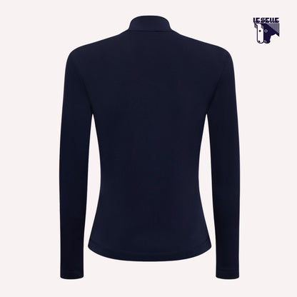 POLO DA BAMBINA IN JERSEY CAVALLERIA TOSCANA - BLU