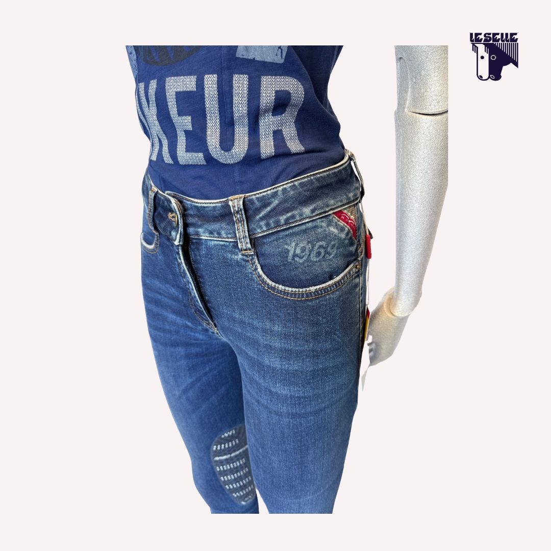 JEANS NELAX GRIP AL GINOCCHIO ANIMO - DENIM