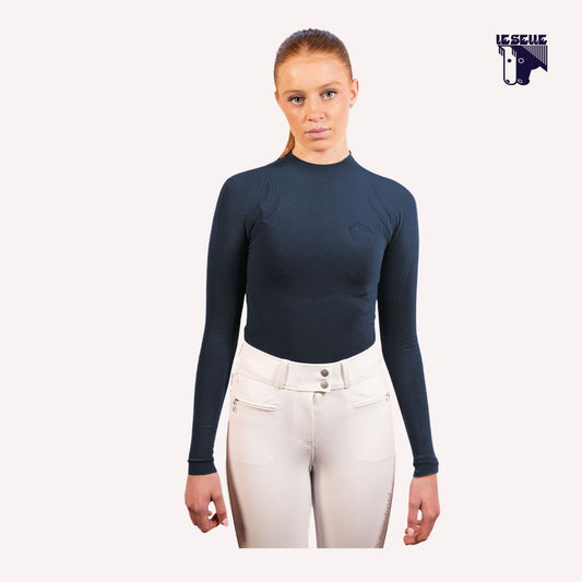 MAGLIA ALICIA TURTLE NECK SAMSHIELD - BLU