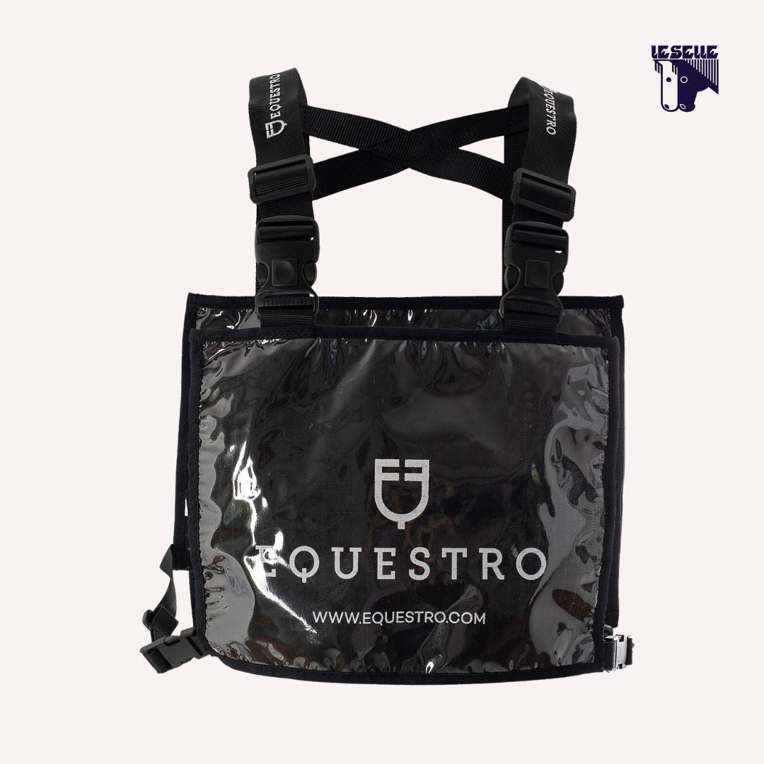 PETTORINA PORTANUMERO EQUESTRO - NERO