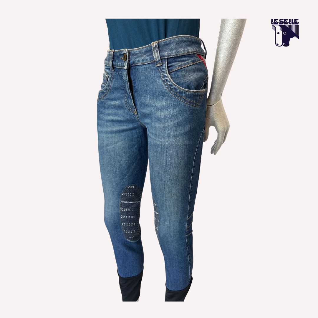JEANS GRIP AL GINOCCCHIO ANIMO - DENIM