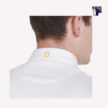 POLO UOMO SLIM FIT DA CONCORSO EQUESTRO - BIANCO
