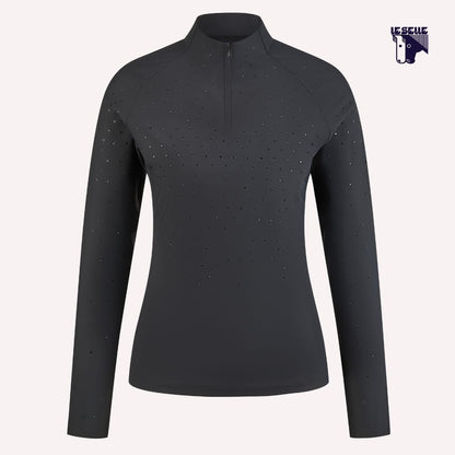 MAGLIA PIKEUR FUNCTION ZIP - NERO