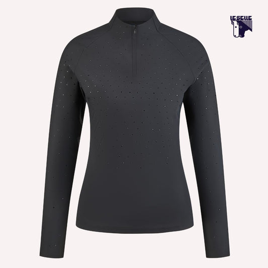 MAGLIA PIKEUR FUNCTION ZIP - NERO