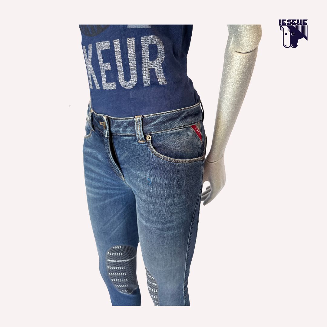 JEANS GRIP AL GINOCCHIO ANIMO - DENIM