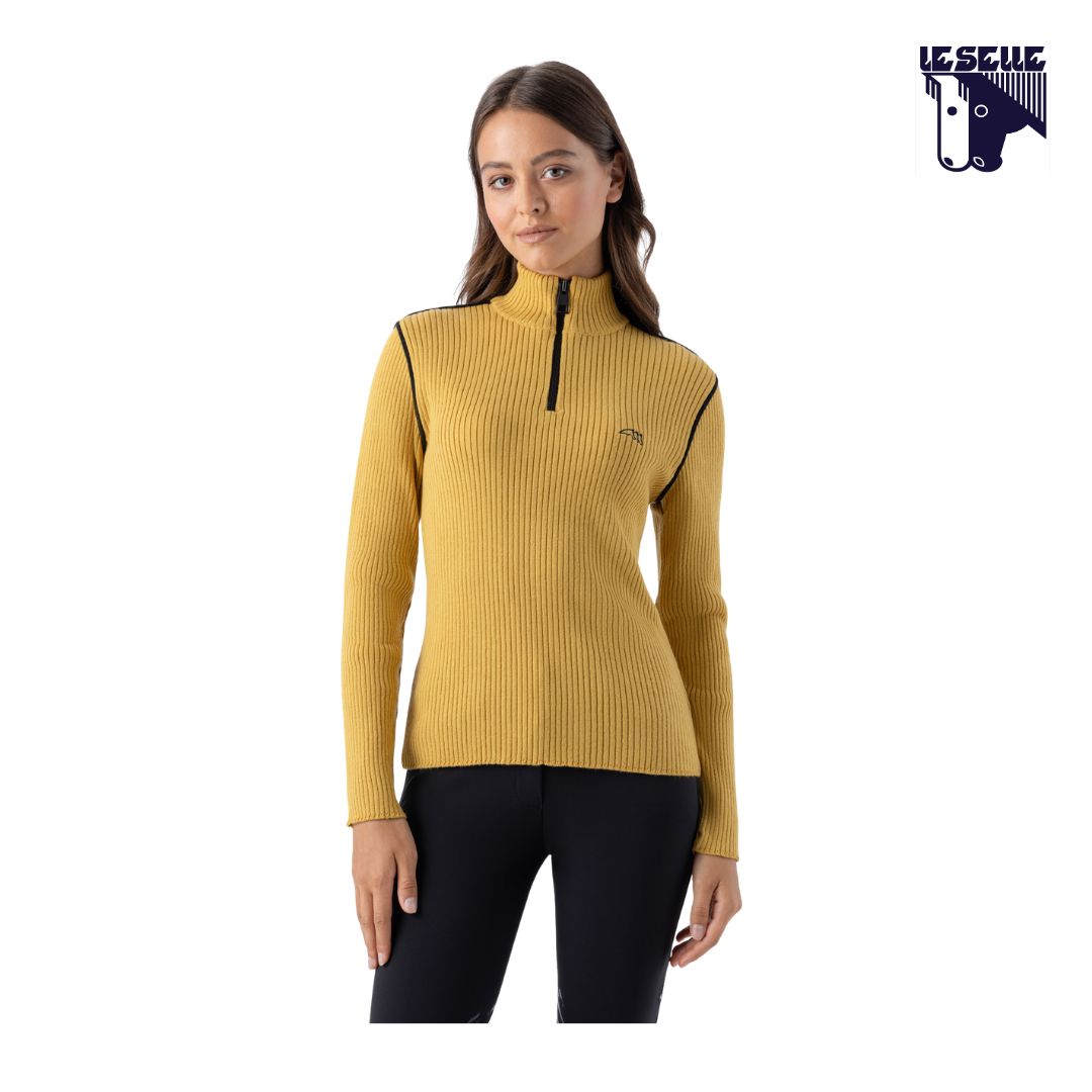 PULLOVER MEZZA ZIP EQCLIP EQUILINE - BANANA