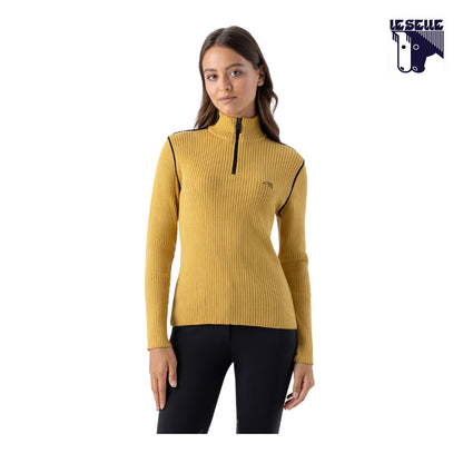 PULLOVER MEZZA ZIP EQCLIP EQUILINE - BANANA